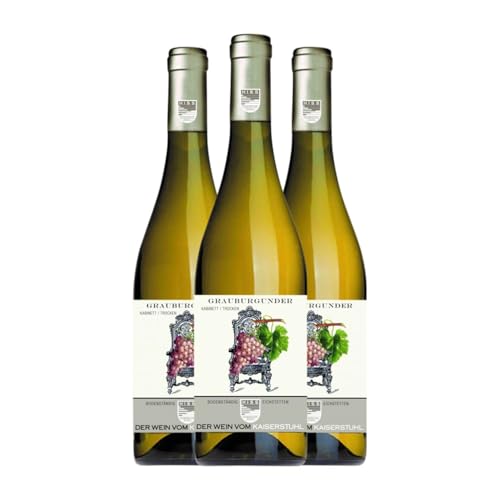 Hiss Eichstetter Herrenbuck Kabinett Grauburgunder 75 cl Weißwein (Karton mit 3 Flaschen von 75 cl) von Hiss