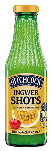 Hitchcock Ingwer Shot Maracuja, 500 ml (Packung mit 6) von Hitchcock