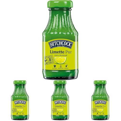 Hitchcock Limette Pur, (1 x 200 ml) (Packung mit 4) von Hitchcock