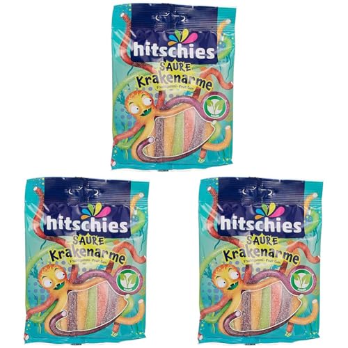 Hitschies Saure Krakenarme Fruchgummi, 125 g (Packung mit 3) von Hitschler