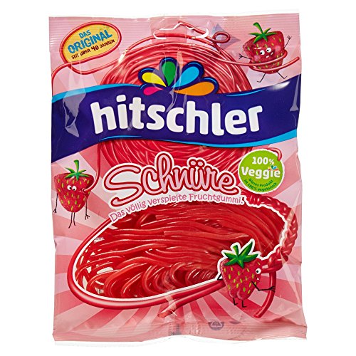 Hitschler Erdbeer Fruchtgummi Schnüre, 125 g von Hitschler