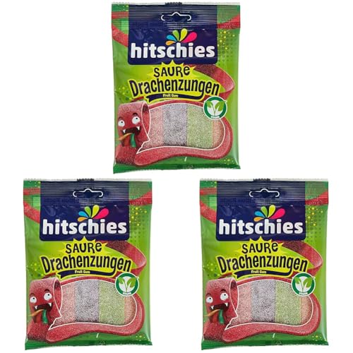 Hitschler Hi Bunte Drachenzungen, 125 g (Packung mit 3) von Hitschler