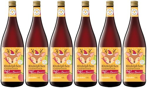 Hitzköpfchen Kinderpunsch Apfel-Birne-Banane Alkoholfrei 6x1l von Hitzkopf