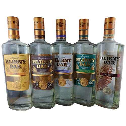 Vodka Hlebnij Dar 5er Set (5 x 0,7L) ukrainischer Wodka von Hlebnij Dar