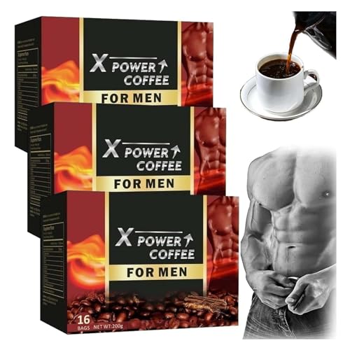 X Power Kaffee, X Power Kaffee für Männer, Das Geheimnis starker Männer, Energie-Kaffee für Männer, energiesteigernder Kaffee, Power-Kaffee für Männer, X-Power-Kaffee, x Power-Kaffee für Mann (3 von Hliloy