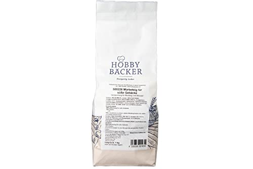 Hobbybäcker, Backmischung für Mürbeteig (1 kg), Einfache & schnelle Herstellung, Ideal für süßes Mürbeteiggebäck von Hobby BÄCKER