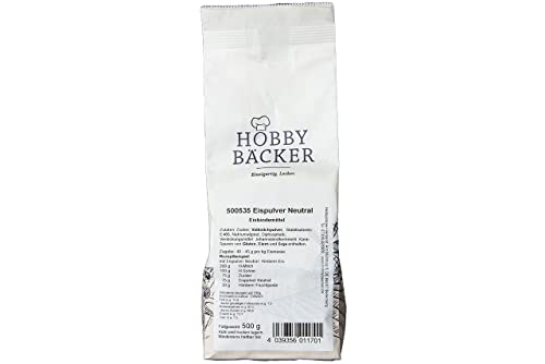 Hobbybäcker, Eispulver neutraler Geschmack (500 g), Geeignet für Eismaschinen, Für selbstgemachtes Eis wie beim Italiener von Hobby BÄCKER