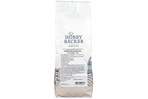 Hobbybäcker Backmischung für Croissants, 1kg, für selbst gemachte Croissants wie aus Frankreich von Hobby BÄCKER