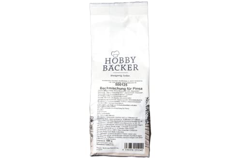 Hobbybäcker Backmischung für Pinsa (500 g) für klassische Pinsa romana, perfekte Pizza-Alternative, reicht für 4 Portionen, original italienisch von Hobby BÄCKER