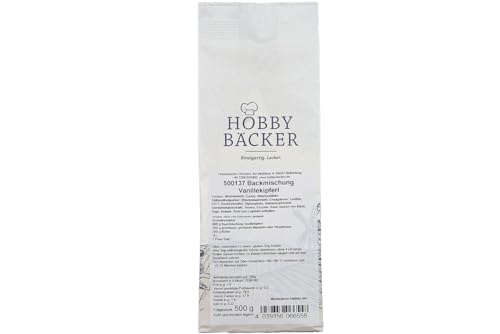 Hobbybäcker Backmischung für Vanillekipferl, 500g, einfach loslegen und herrliche Vanillekipferl selbst backen von Hobby BÄCKER