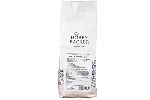 Hobbybäcker Backmischung für fertigen Kuchen- & Tortenboden (1 kg), Schnelle & einfache Zubereitung, Schmeckt wie vom Profi von Hobby BÄCKER