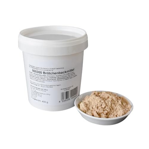 Hobbybäcker - Brötchenbackmittel 400 g - Backmittel für Brötchen (Enzyme) - besonders ergiebig von Hobby BÄCKER