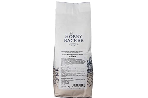 Hobbybäcker Brotbackmischung für Roggenmischbrot Rustikus, 1 kg, ergibt 2 Brote von Hobby BÄCKER