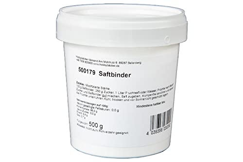 Hobbybäcker Saftbinder (500 g), Kaltsaftbinder zum Backen für Torten mit Fruchtfüllungen, besonders ergiebig von Hobby BÄCKER