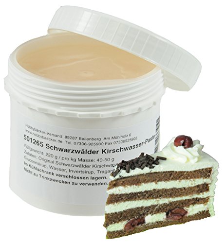 Hobbybäcker Schwarzwälder Kirschwasser-Paste ► Zum Verfeinern von Eis, Pralinen, Desserts & Tortencremes, 220g von Hobby BÄCKER