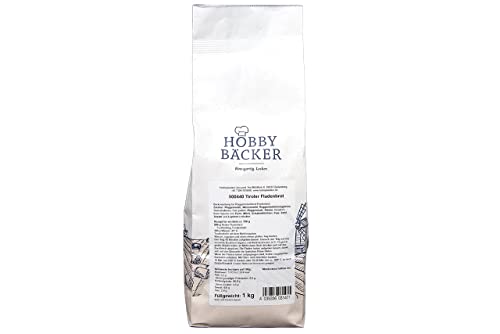 Hobbybäcker Backmischung Tiroler Fladenbrot (1 kg), Brotbackmischung ergibt 2 Brote à 750 g, Brotmischung für Vinschgauer Brote von Hobbybäcker.de