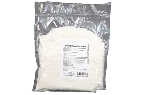 Hobbybäcker Kokos Mix ► Backmischung, Kuchen-Mix, Backen, Kokosnuss ► Reicht für einen Kokos-Kuchen oder ca. 40 Makronen, 500g von Hobbybäcker.de