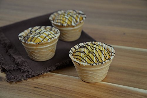 Waffelbecher 24 Stück, 4,4 x 7,1 cm von Hobbybäcker.de