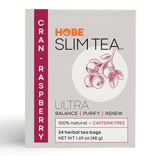 Hobe Labs Ultra Slim Tea Cran-Himbeere - 24 Teebeutel von Hobe Labs