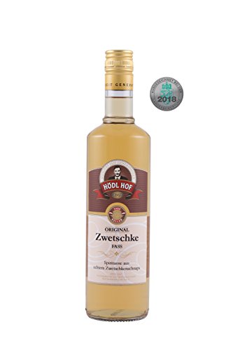 Hödl Hof Zwetschke Fass 0,7 l, 38% vol., Zwetschgenwasser im Holzfass gelagert (Eichenfass), Zwetschgenschnaps aus Früchten von lokalen Bauern von Hödl Hof