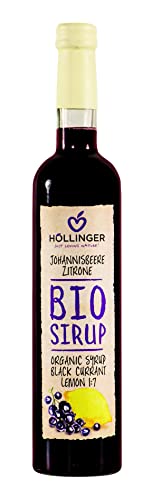 Höllinger Bio Johannisbeer-Zitrone Sirup, 6x0.5L Glas von Höllinger