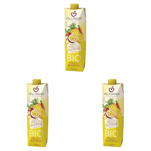 Höllinger BIO Multi Sunrise, 1000 ml (Packung mit 3) von Höllinger