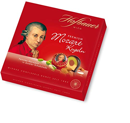 Hofbauer Wien, Mozartkugeln 200 g, Zartbitterschokolade von Hofbauer Wien