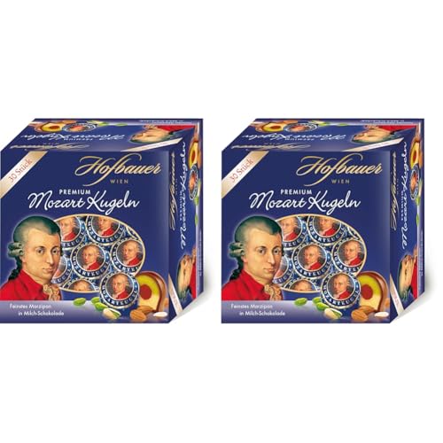 Hofbauer Wien Mozartkugeln Milchschokolade Box 600g (30 Stk.) (Packung mit 2) von Hofbauer Wien