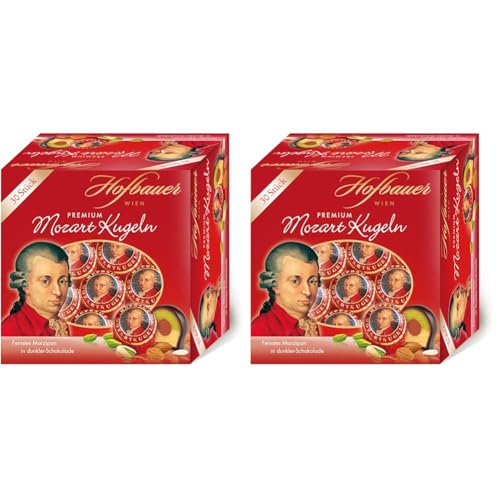 Hofbauer Wien Mozartkugeln Zartbitter Box 600g (30 Stk.) (Packung mit 2) von Hofbauer Wien