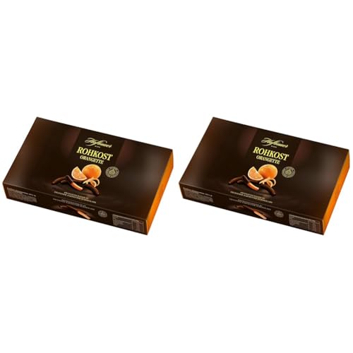 Hofbauer Wien Rohkost Orangette, Schokolierte Orangenscheiben, 1000 g (Packung mit 2) von Hofbauer Wien