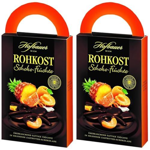 Hofbauer Wien Schokolierte Früchte, 500 g (Packung mit 2) von Hofbauer Wien