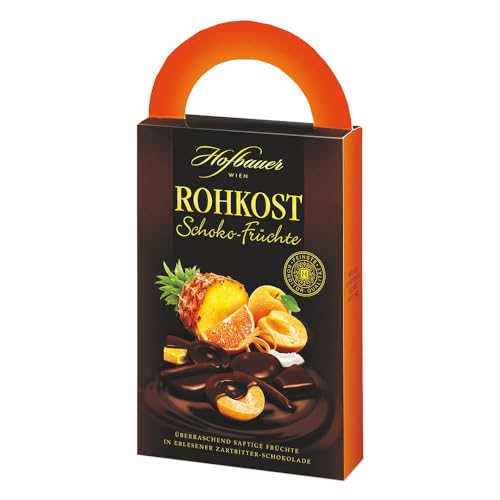 Hofbauer Wien | Schokolierte Früchte | erlesene Früchte umhüllt von feinster Zartbitterschokolade | 125g von Hofbauer