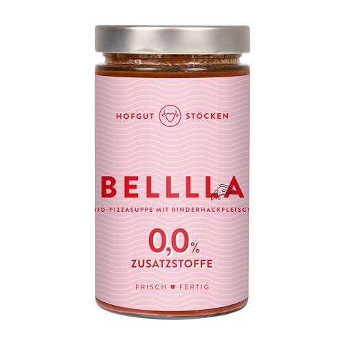 Hofgut Stöcken | Bio-Pizzasuppe vom Testsieger | Bio-Fertiggericht im Glas | ohne Zusatzstoffe (620ml) von Hofgut Stöcken