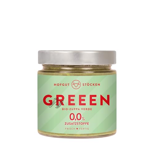 Hofgut Stöcken | Greeen Bio-Zuppa Verde GREEEN | Grüne Gemüsesuppe mit Spinat & Brokkoli | Vegan & ohne Zusatzstoffe | 330ml von Hofgut Stöcken