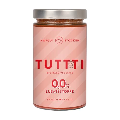 Hofgut Stöcken | TUTTTI Bio-Ragù Vegetale | Veganes Gemüseragout mit Tomaten & mediterranen Kräutern | Fertiggericht ohne Zusatzstoffe | 620ml von Hofgut Stöcken