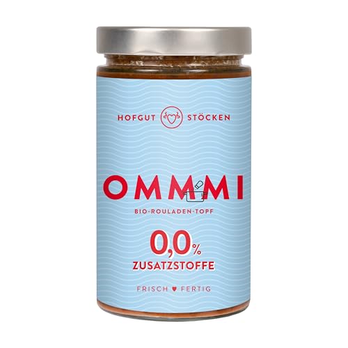 Ommmi Bio-Rouladen-Topf | 100% Bio-Qualität - 0,0% Zusatzstoffe | Rindfleisch aus artgerechter Haltung | Cremig & Zart | Fertiggericht | (6x620, 3720, milliliter) von Hofgut Stöcken