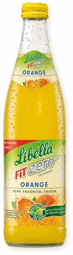 Hohenthanner Libella FIT ZERO Orange Orangenlimonade - Mehrweg - 20x0,5l mit Träger von Hohenthanner