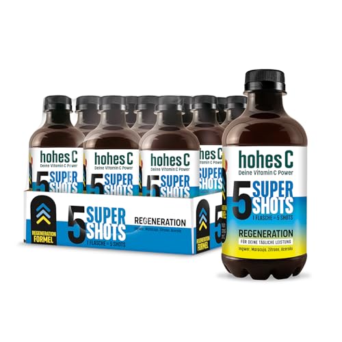 Hohes C Super Shots Regeneration, 12 x 330ml, Ingwer, Maracuja, Zitrone, Acerola von Hohes C