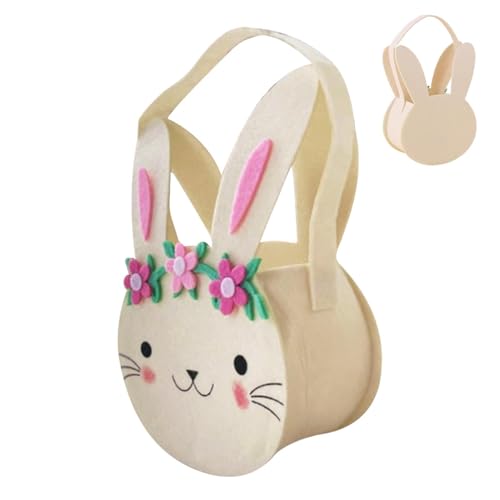 Holdes Hasen-tasche, Eimertasche | Kaninchen-Einkaufstasche-Eimer für Eiersuche,Hasen-Eierkörbe, Kaninchen-Einkaufstasche, Eimer für Eiersuche, Süßigkeiten-Aufbewahrung von Holdes