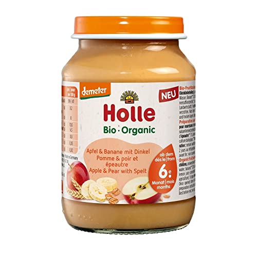 Holle Babyfood Glas - Demeter Apfel & Banane mit Dinkel, 190g von Holle