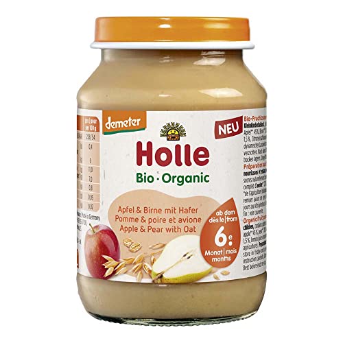 Holle Bio Apfel & Birne, mit Hafer, ab dem 6. Monat, 190 g von Holle