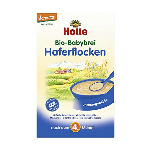 Holle Bio Bio-Babybrei Haferflocken (6 x 250 gr) von Holle