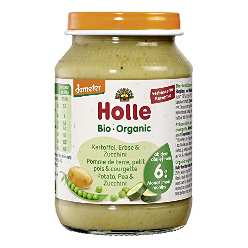 Holle Bio Kartoffeln mit Erbsen & Zucchini (6 x 190 gr) von Holle