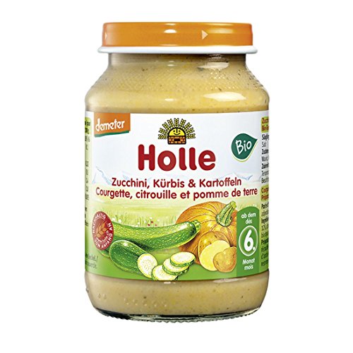 Holle Zucchini & Kürbis mit Kartoffeln, 6er Pack (6 x 190 g) - Bio von Holle