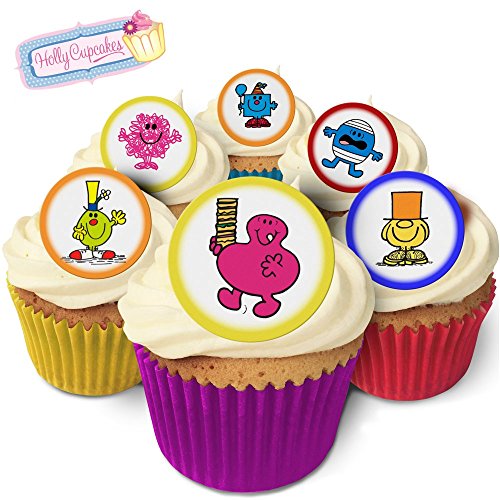 24 Wunderschöne essbare Kuchendekorationen: Mr Men von Holly Cupcakes