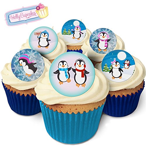 24 Wunderschöne essbare Kuchendekorationen: Pinguine / 24 Edible Decorations: Penguins von Holly Cupcakes