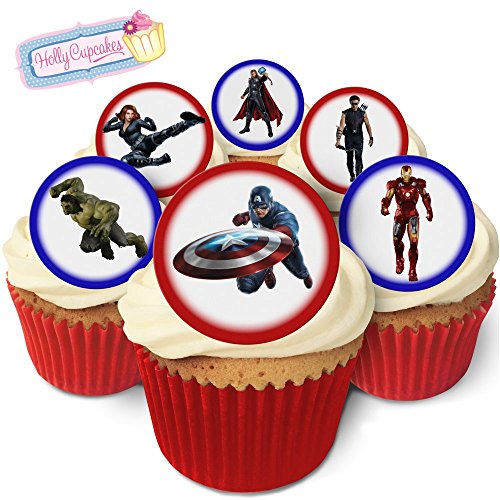 24 Wunderschöne essbare Kuchendekorationen: The Avengers von Holly Cupcakes