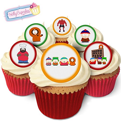 Holly Cupcakes 24 Wunderschöne essbare Kuchendekorationen: South Park von Holly Cupcakes