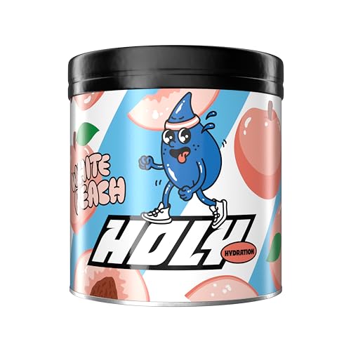 HOLY Hydration 'White Peach' | 50 Portionen mit wertvollen Elektrolyten & Mineralstoffen | Hydration Drink | Vegan mit 100% natürlichen Fruchtaromen (350g) von Holy Energy