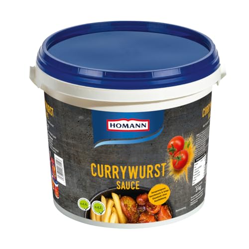 Homann Currywurstsauce mit süßlich und scharfer Würze Eimer 5kg von Homann